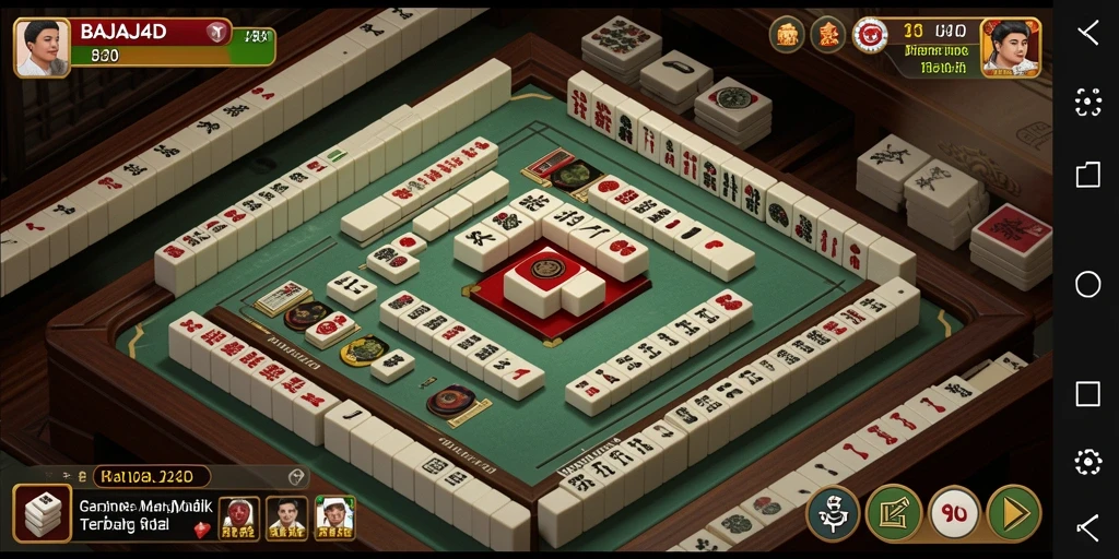 Tampilan menarik dari gameplay Mahjong di BAJAJ4D.