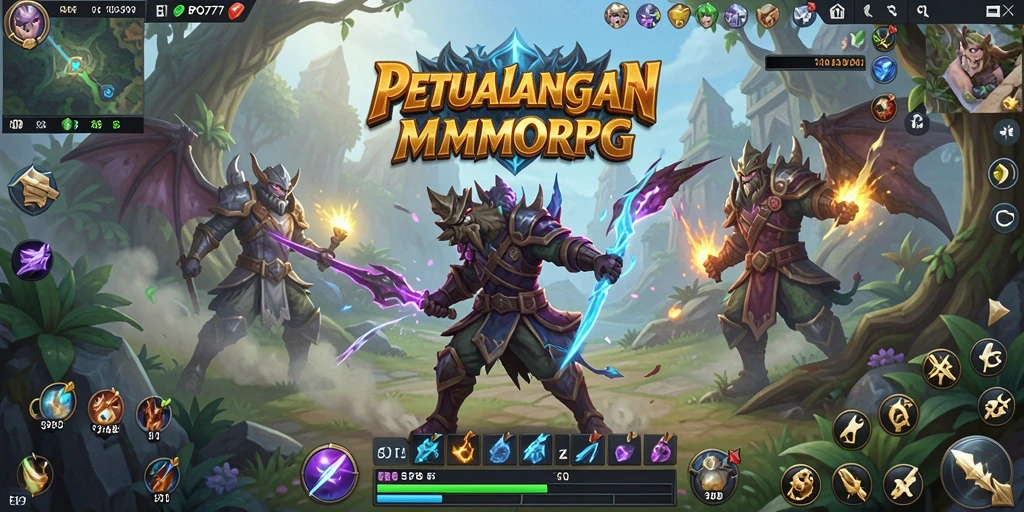Screenshot gameplay BPO777 menunjukkan aksi pertempuran yang mendebarkan.