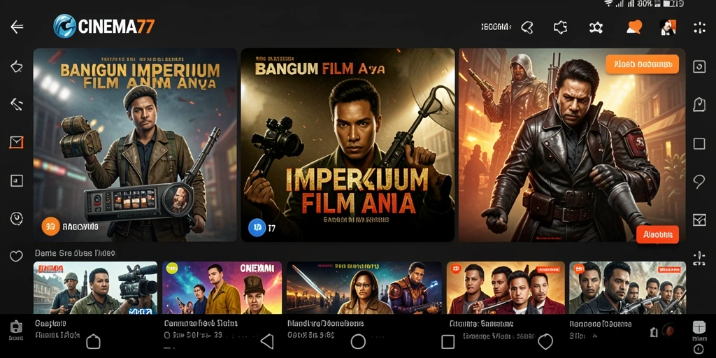 Tampilan menarik gameplay CINEMA77 dengan bioskop yang dikelola pemain.