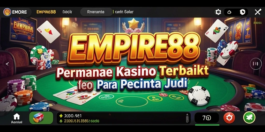 Screenshot gameplay EMPIRE88 menunjukkan suasana kasino yang mendebarkan.