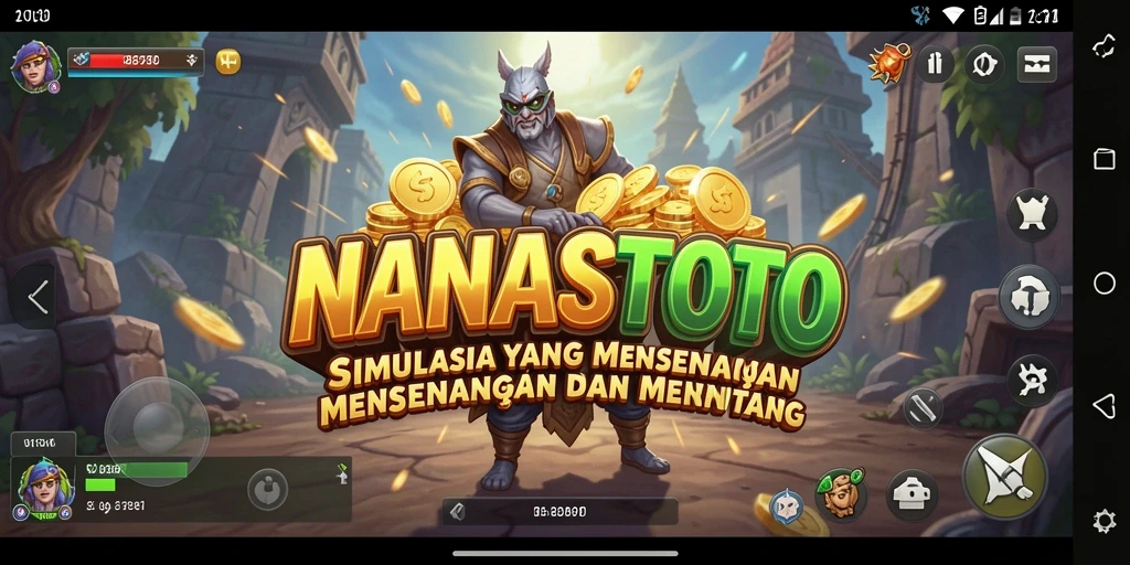 Tampilan gameplay NANASTOTO yang interaktif dan menyenangkan.