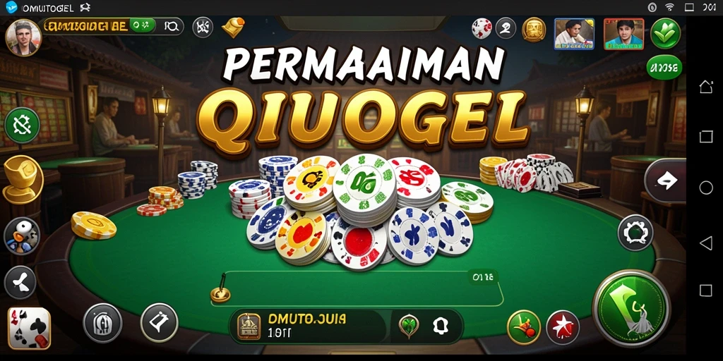 Tampilan menarik dari gameplay QiuQiu di OMUTOGEL.