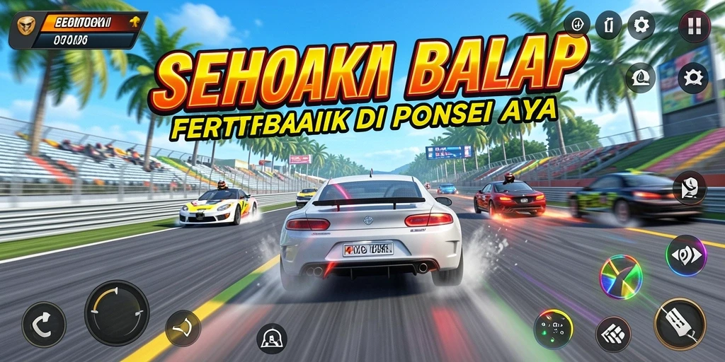 Tampilan gameplay seru SEHOKI yang penuh aksi balap.
