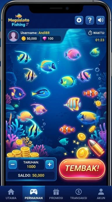 Screenshot fitur terbaru aplikasi megasloto yang wajib dicoba.